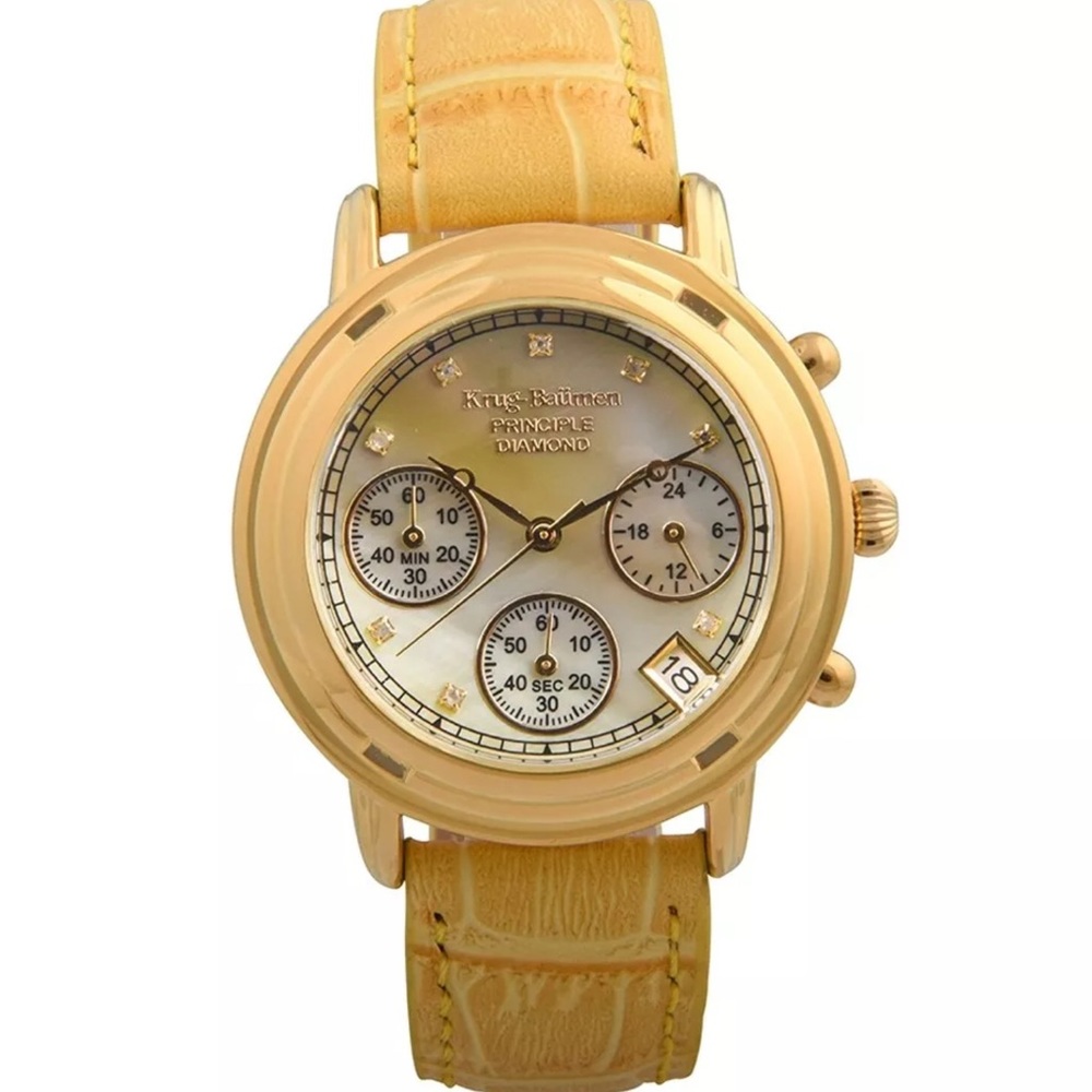 Krug-Baumen 150574DM Mens Diamond Chronograph.
